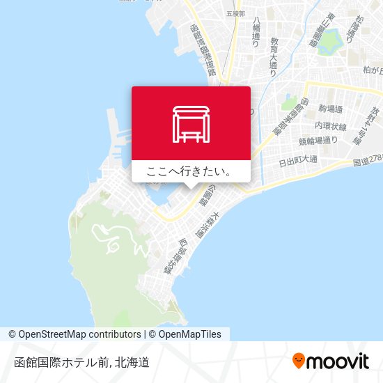 函館国際ホテル前地図