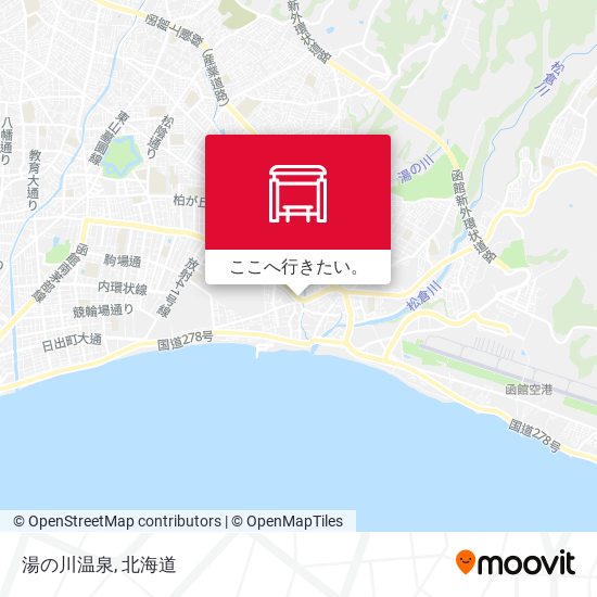 湯の川温泉地図