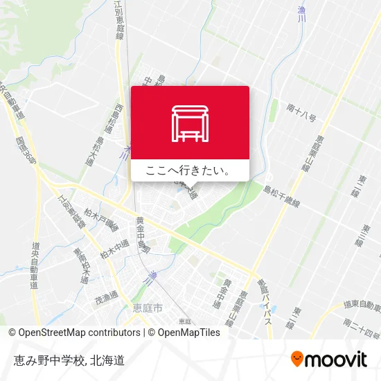 恵み野中学校地図