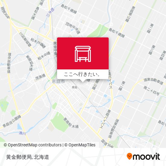 黄金郵便局地図