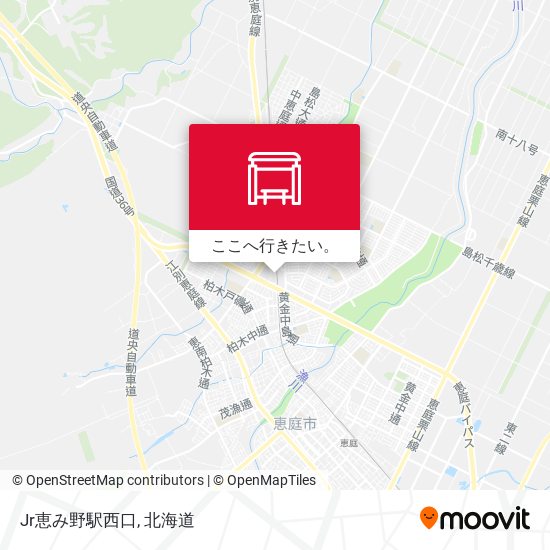Jr恵み野駅西口地図