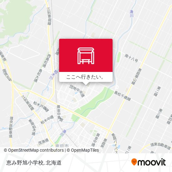 恵み野旭小学校地図