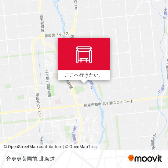 音更更葉園前地図