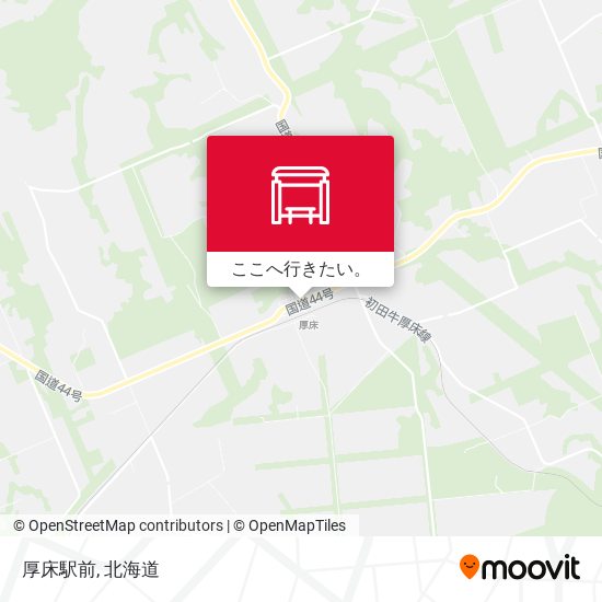 厚床駅前地図