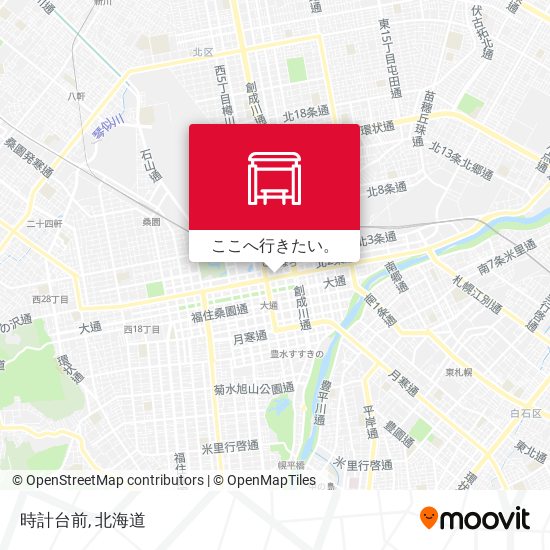 時計台前地図