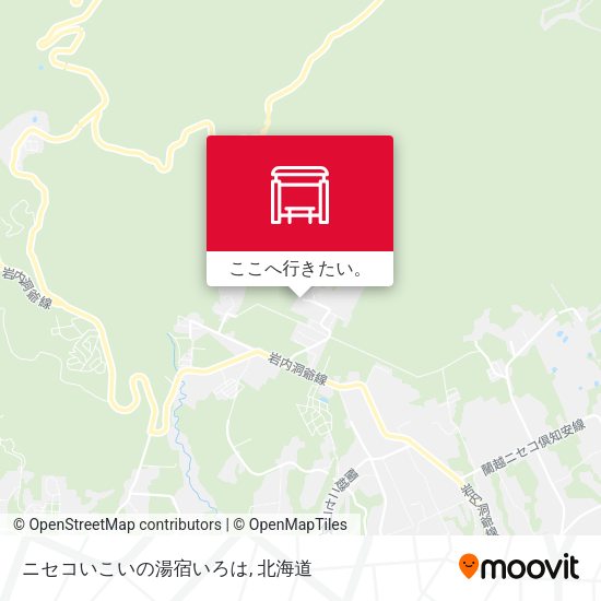ニセコいこいの湯宿いろは地図