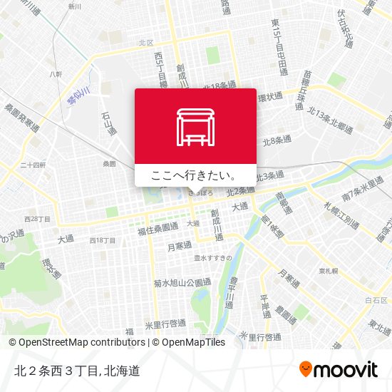 北２条西３丁目地図