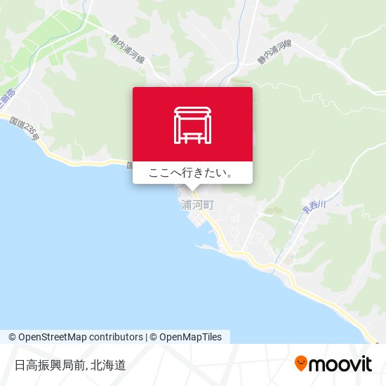 日高振興局前地図