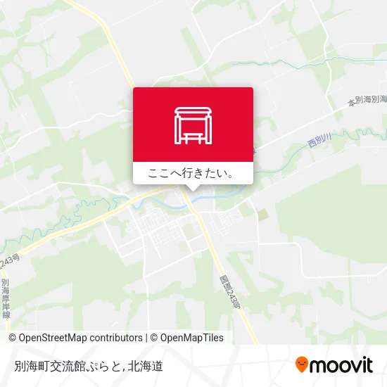 別海町交流館ぷらと地図