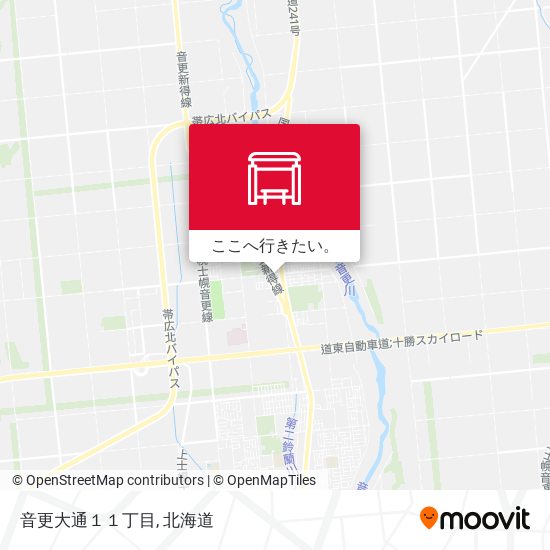 音更大通１１丁目地図