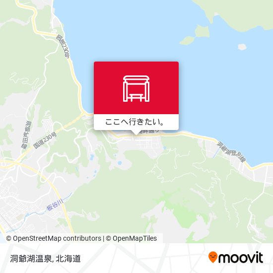 洞爺湖温泉地図