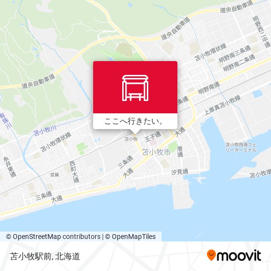 苫小牧駅前地図