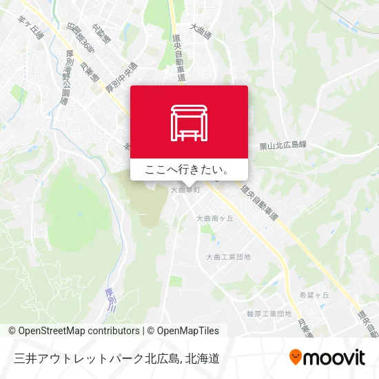 三井アウトレットパーク北広島地図