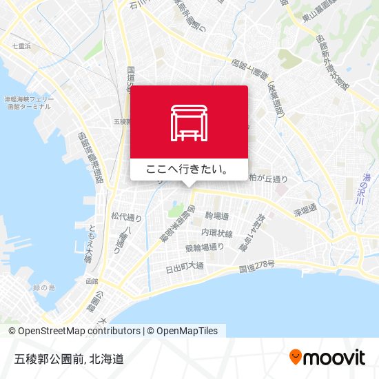 五稜郭公園前地図