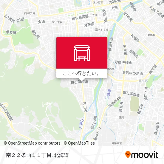 南２２条西１１丁目地図