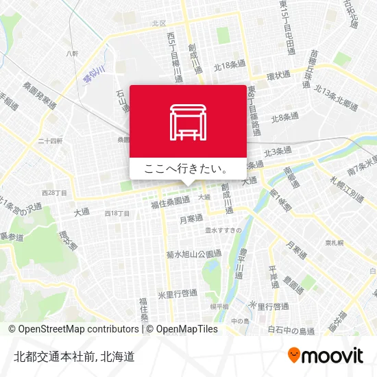 北都交通本社前地図