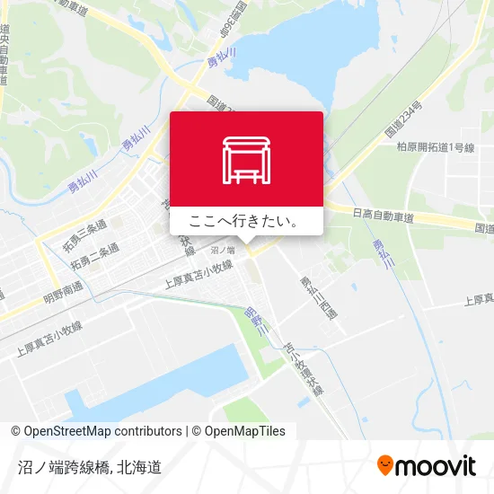 沼ノ端跨線橋地図