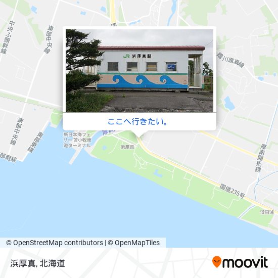 浜厚真地図