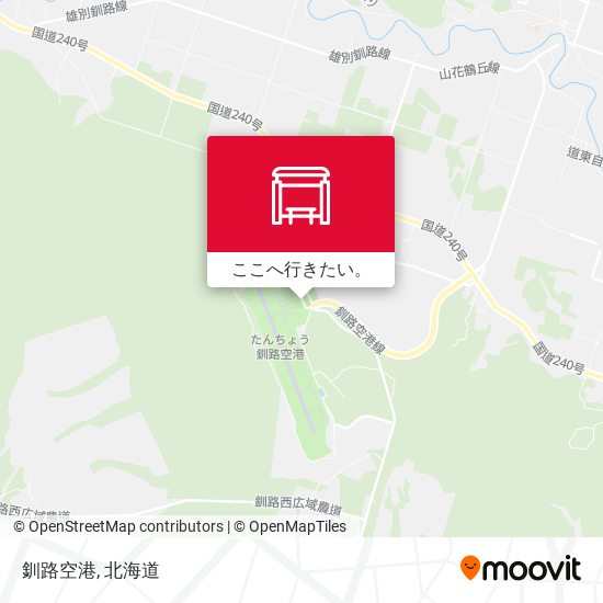 釧路空港地図