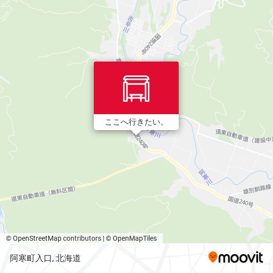 阿寒町入口地図