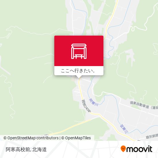 阿寒高校前地図