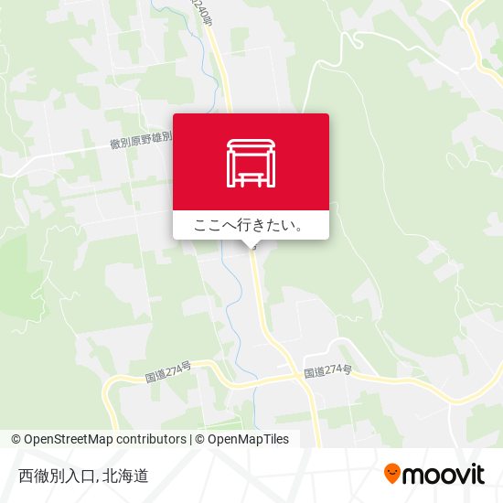 西徹別入口地図