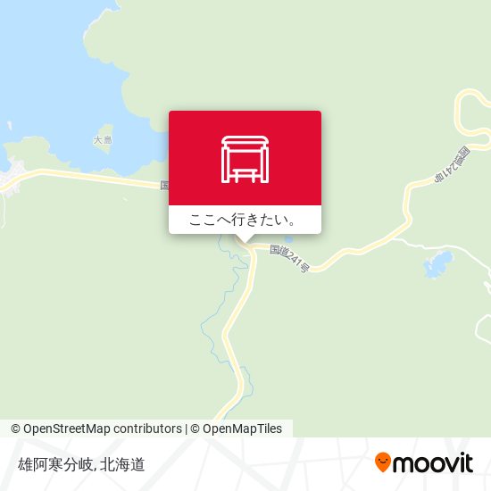 雄阿寒分岐地図