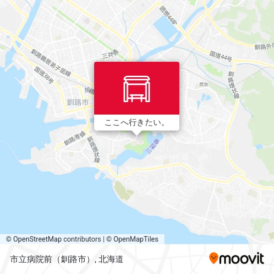 市立病院前（釧路市）地図