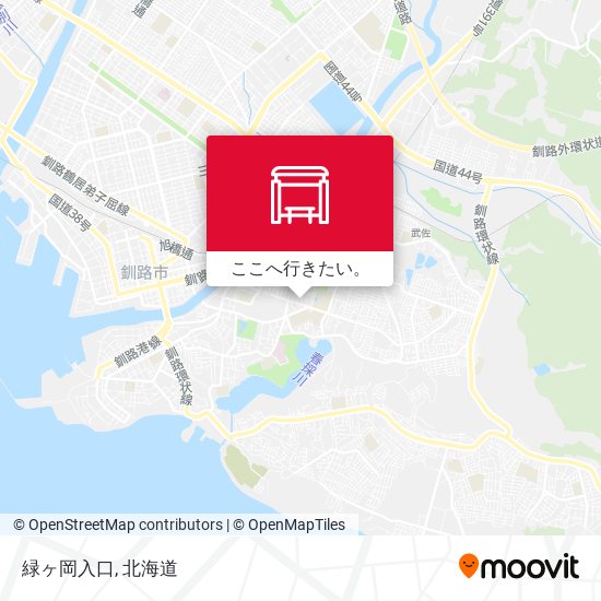 緑ヶ岡入口地図