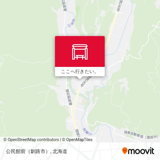 公民館前（釧路市）地図