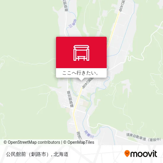 公民館前（釧路市）地図