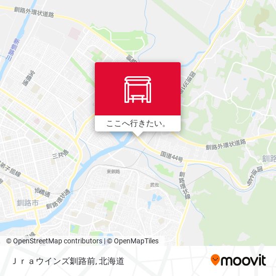 Ｊｒａウインズ釧路前地図