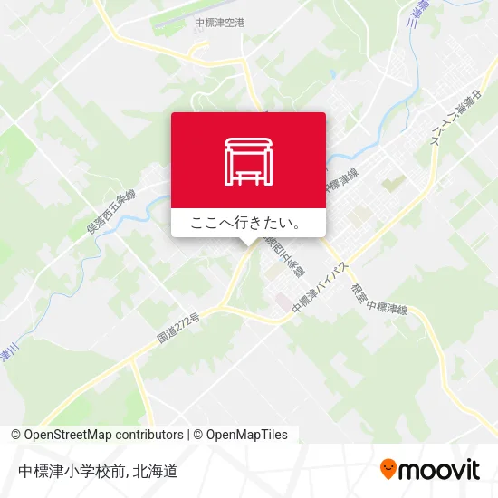 中標津小学校前地図