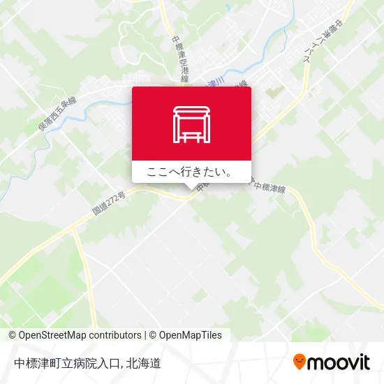 中標津町立病院入口地図