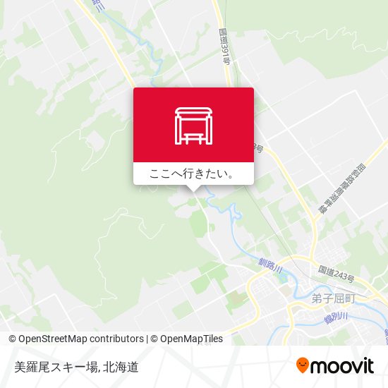 美羅尾スキー場地図