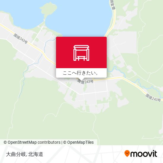 大曲分岐地図