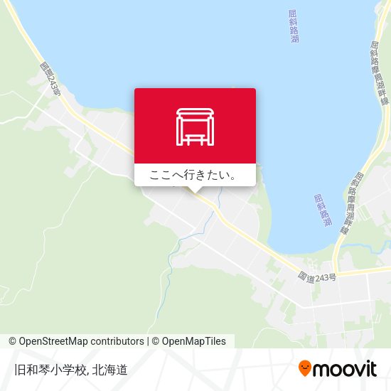 旧和琴小学校地図