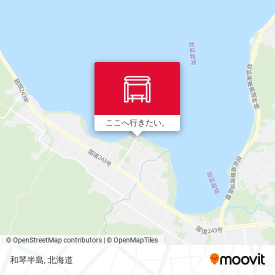 和琴半島地図