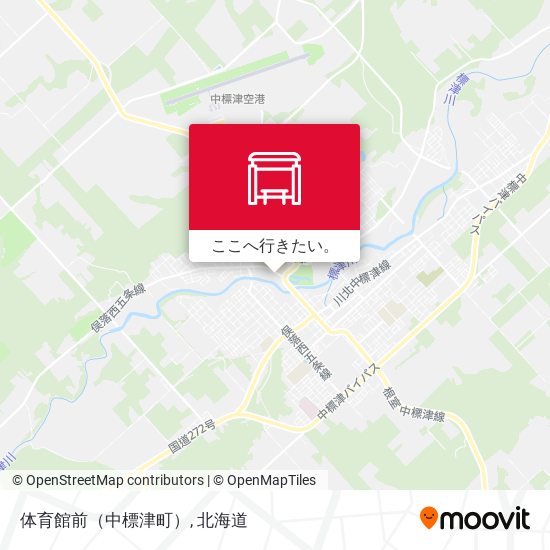 体育館前（中標津町）地図