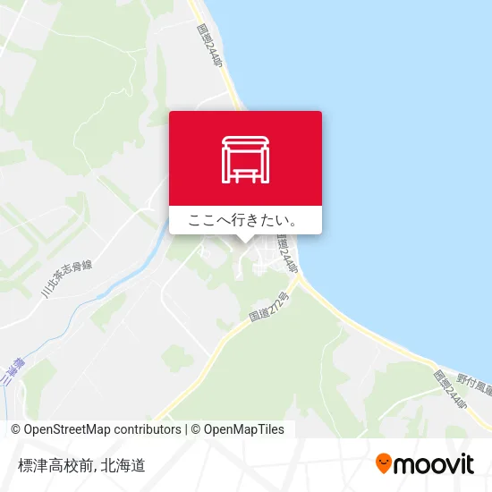 標津高校前地図