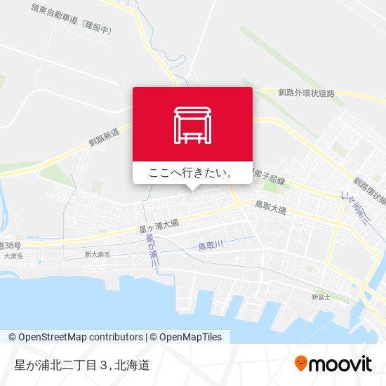 星が浦北二丁目３地図