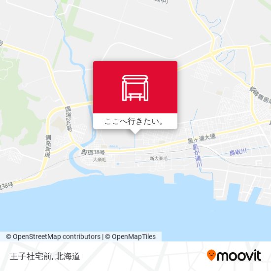 王子社宅前地図