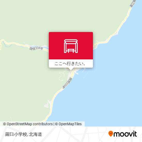 羅臼小学校地図