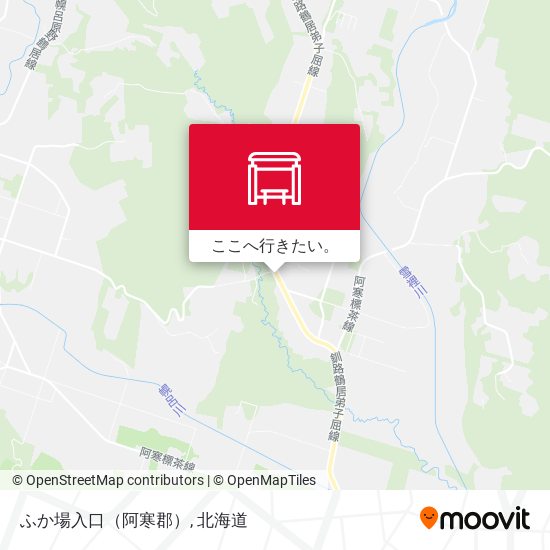 ふか場入口（阿寒郡）地図