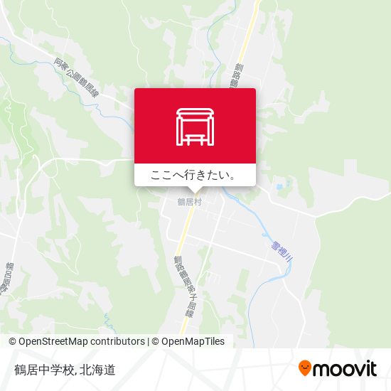鶴居中学校地図