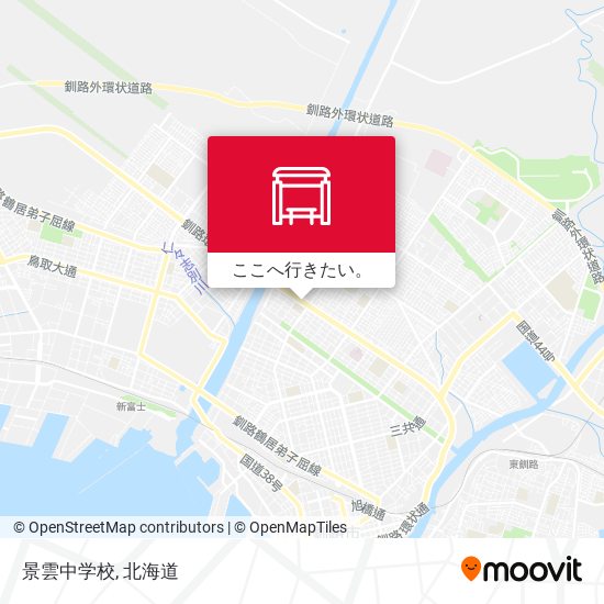 景雲中学校地図