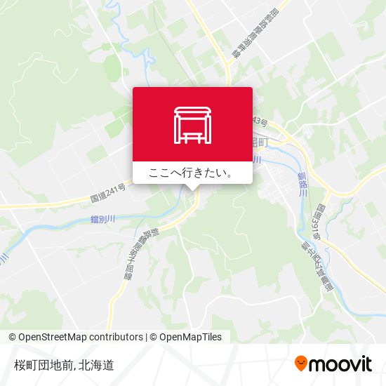桜町団地前地図