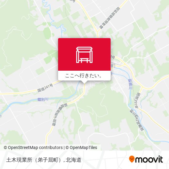 土木現業所（弟子屈町）地図