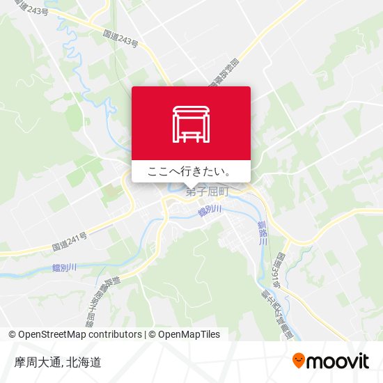 摩周大通地図