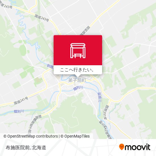 布施医院前地図